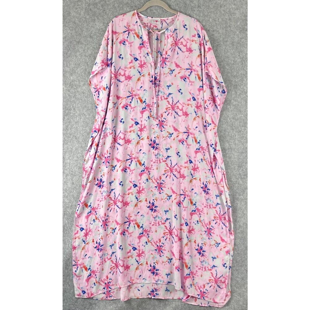 Buddy Love Miller Maxi Dress Womens Small Medium Pink Free Spirit Slits Beachy